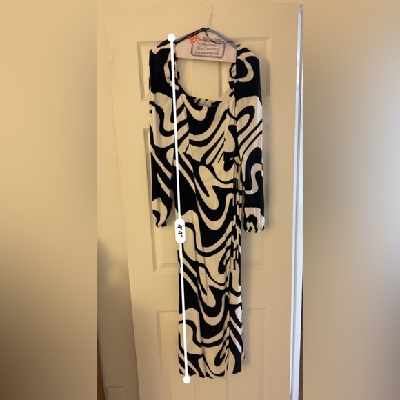 & Other Stories Square Neck Midi Dress - Picture 6 of 6